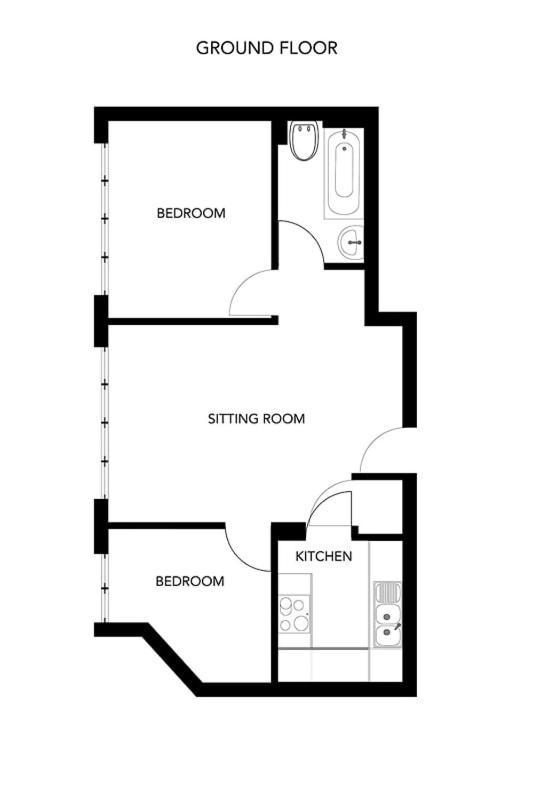 Contemporary City Centre Apartment With Parking Bath Buitenkant foto